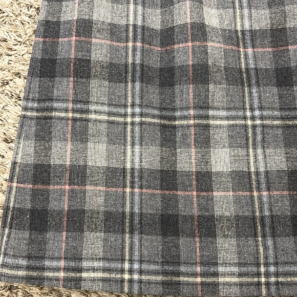 VTG Pendleton Plaid Virgin Wool Minimalist 80s Skirt Size 10 - Picture 5 of 12